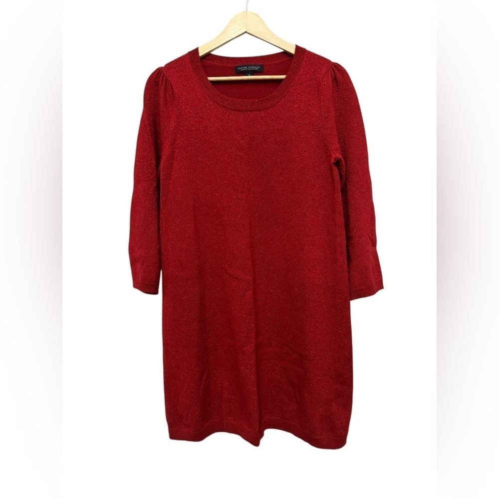 Banana Republic Red Sweater Dress – Italian Yarn, 40% Wool